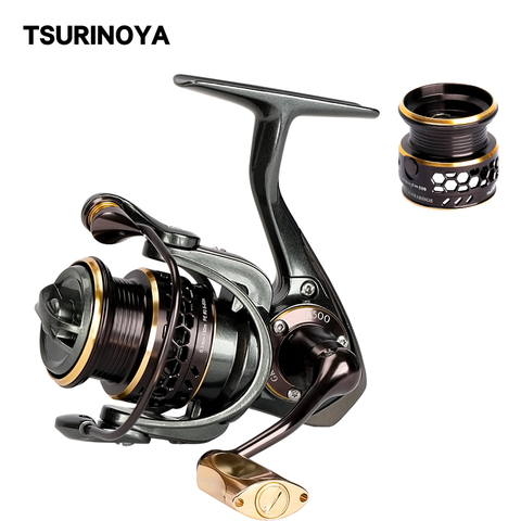 TSURINOYA Jaguar 500 Double Spool Spinning Fishing Reel Spinning