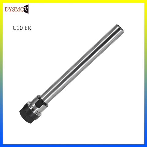 1PCS C10 ER8 ER11 C10 ER16 100L 150L 200L deep processing straight shank arbor 10mm extension rod collet chuck for CNC milling ► Photo 1/6