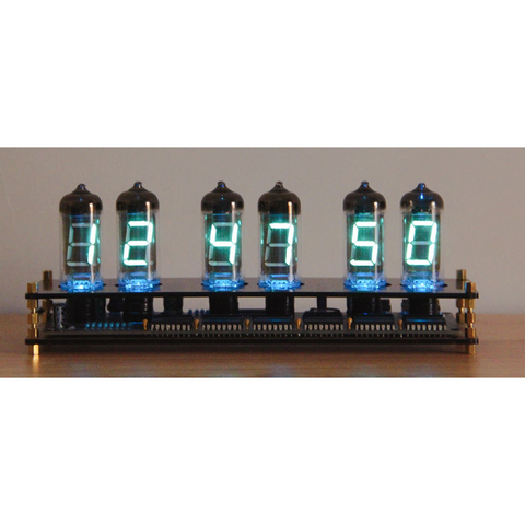 IV-11 Creative glass Gift IV11 Fluorescent Tube Clock VFD DIY Kit Boyfriend Gift Analog glow tube ► Photo 1/3