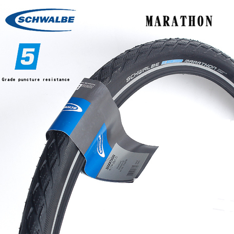 Schwalbe marathon mountain road bicycle tire 16  20 26  inch steel wire stab proof 700C small diameter puncture resistant tire ► Photo 1/6