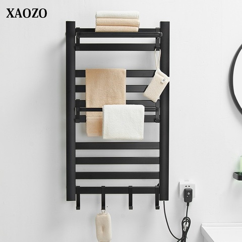 bathroom Electric bath towel warmer Heating Towel shelf rack Household Towel Rack warm towel dryer shelf heated towel rail black ► Photo 1/6