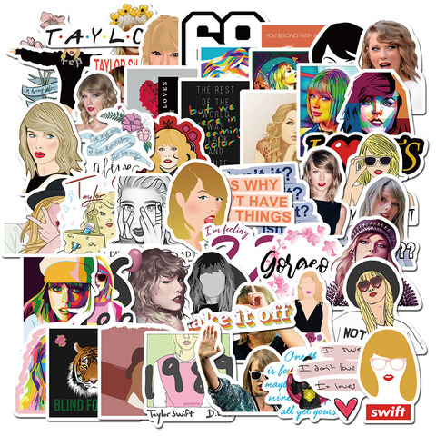 50PCS New Taylor Alison Swift  Stickers Decal Waterproof For On Suitcase DIY Laptop Guitar Skateboard Lovely Singer Sticker ► Photo 1/6