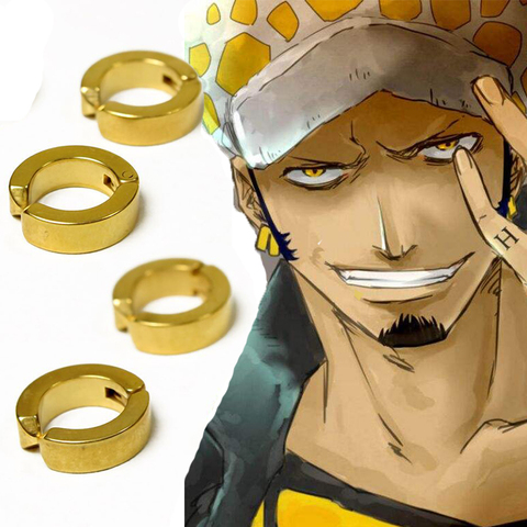 Trafalgar Law cosplay earrings Trafalgar Law cosplay clip earrings Jewelry Halloween Custom Gift Earring Drop Ship ► Photo 1/6