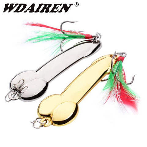 WDAIREN Metal Spinner DD Spoon Bait Fishing Lure iscas artificias Hard Baits Silver Gold Bass Pike Fishing Tackle free shipping ► Photo 1/5