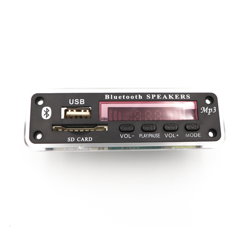 Car Bluetooth MP3 WMA Decoder Board Module 12V Support USB SD AUX FM Audio Radio WAV FLAC APE For Car accessories ► Photo 1/5