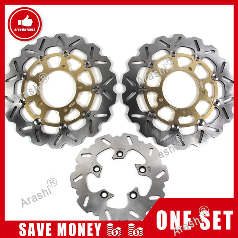 Arashi 1 Set For SUZUKI GSXR1000 2001 - 2014 CNC Front Rear Brake Disc Rotors GSXR GSX R 1000 GSX1000R 2007 2008 2009 2010 2011 ► Photo 1/6