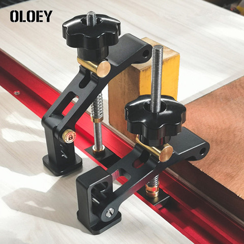Aluminum Alloy Woodworking Clamp Quick Adujust Foot Quick Acting Hold Down Clamp 30/45Type T-Slot T-Track Miter Track Clamp Set ► Photo 1/6