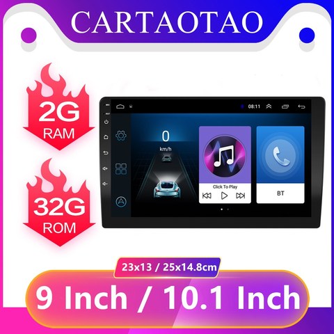 Android 8.1 Stereo Car Radio for Hyundai Kia Lada 7/9/10.1 inch Universal Host 2din Car Radio Navigation Video Multimedia Player ► Photo 1/6