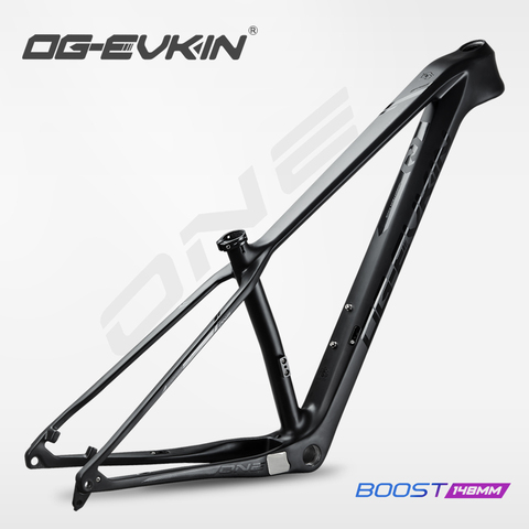 OG-EVKIN CF-054 MTB 12V Carbon Mountain Bike Frame 12X148 Thru-Axle 29er BSA73 1-1/8-1-1/2 Disc Bicycle Frame Carbon Bike Frame ► Photo 1/6