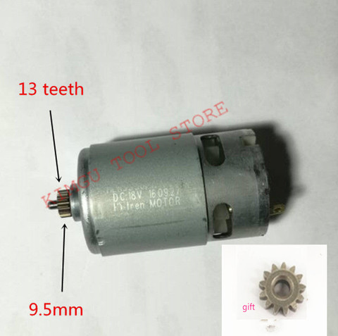 13 Teeth 13teeth 18V Motor Replace for BOSCH GSR18-2-LI PSB1800LI-2 DDBB180 DDB181 2 609 199 273 2609199273 ► Photo 1/4