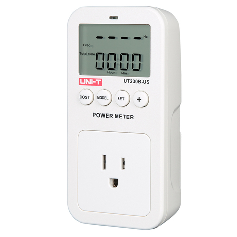 UNI-T Power Consumption Meter Socket US Plug 100V-150V Energy Digital Voltage Watt Meter AC Current Electricity Analyzer Monitor ► Photo 1/1