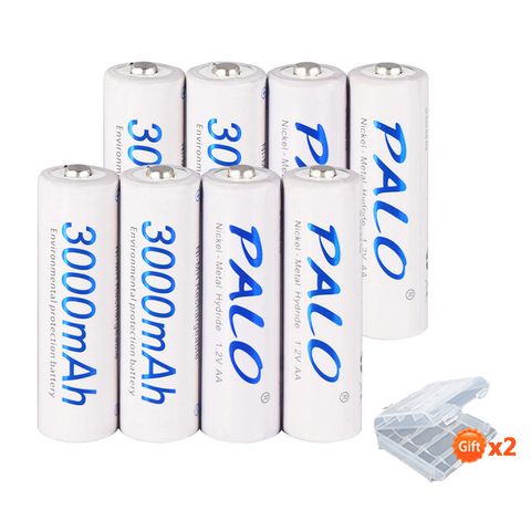 4-24pcs AA Battery Batteries 1.2V aa 3000mAh Ni-MH Pre-charged Rechargeable Battery 2A for Camera high capacity aa battery ► Photo 1/6