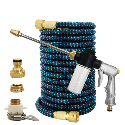 High Pressure Water Gun Hose Garden Irrigation Hose Telescopic Magic Hose Spray 1/2 Connector Nozzle Washing Machine Hose ► Photo 1/6