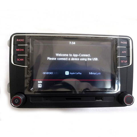 Android Auto Carplay Button New Upgrade RCD330 RCD330G Plus Car Radio With Adapter English For Passat B6 GOLF MK5 MK6 ► Photo 1/2