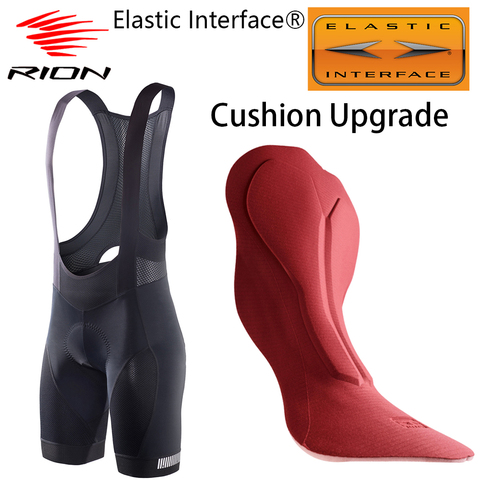 RION Elastic Interface® Cushion Upgrade Men Cycling Bib Shorts MTB Road Bike Tights Race Bicycle Culotte Ropa Ciclismo Hombre ► Photo 1/6