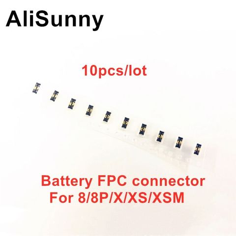 AliSunny 10pcs Battery FPC for iPhone 8 Plus X XS Max XR Connector Port on Board Clip Plug Flex Cable Replacement Parts ► Photo 1/1