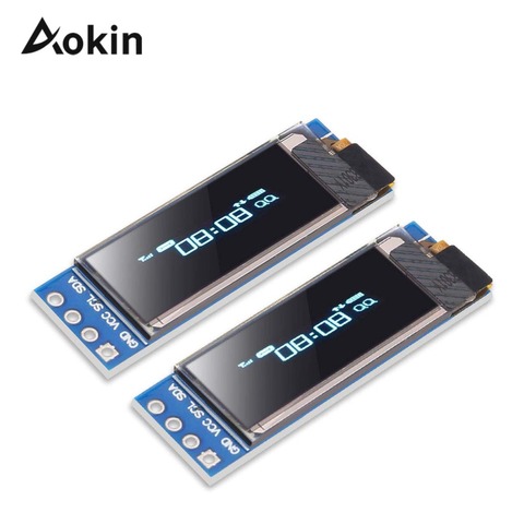 0.91 Inch 6Pin IIC I2C SPI Interface OLED White LCD Display Module 0.91