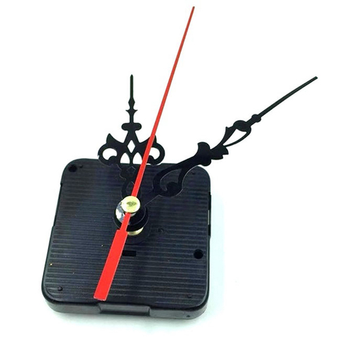 DIY Quartz Clock Set Silent large wall Movement Mechanism Black & Red Hands Repair Tool Parts Kit ► Photo 1/6