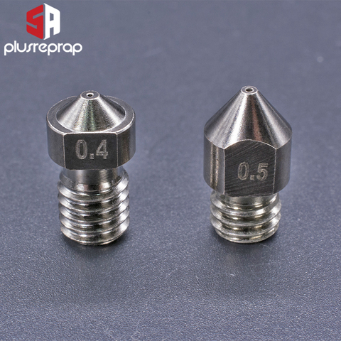 Hardened Steel Die Steel Nozzle for MK8 CR10 V6 M6 Thread Extruder Hotend Nozzle 1.75mm filament ► Photo 1/2