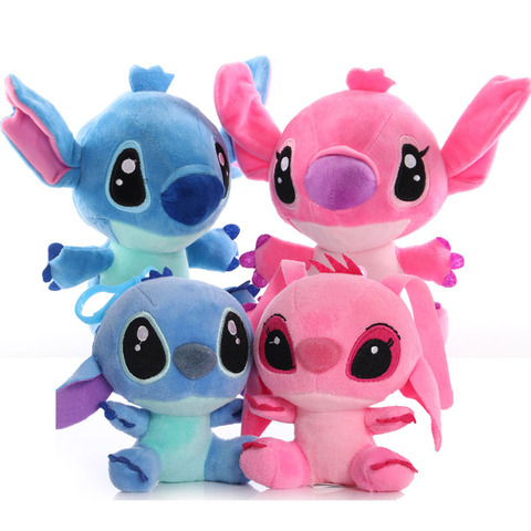 20cm Kawaii Pink/Blue Stitch Plush Doll Toys Stuffed Animal Baby Doll Kids  Toys