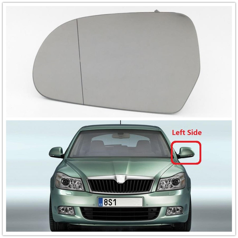 For Skoda Octavia A6 MK2 2009 2010 2011 2012 2013 Car-Styling Heated Electric Wing Side Rear Mirror Glass Left Driver Side ► Photo 1/1