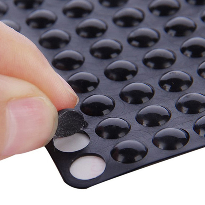 Self Adhesive Silicone Feet Bumper Dots Cabinet Buffer Stop Pads Protector OO 