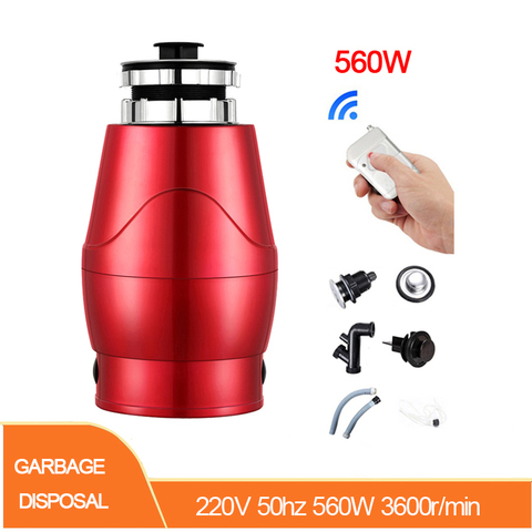 560W Household Food Waste Disposer Stainless Steel Food Residue Shredder Sewer Garbage Disposal Shredder Kitchen Sink Appliances ► Photo 1/6