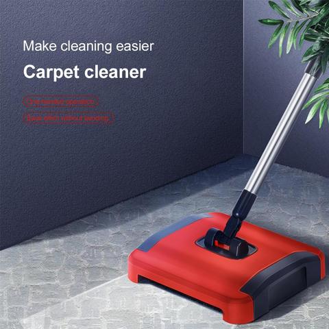 Carpet Floor Sweeper Cleaner Hand Push Automatic Broom for Home Office Carpet Rugs Dust Scraps Paper Cleaning with Brush ► Photo 1/6