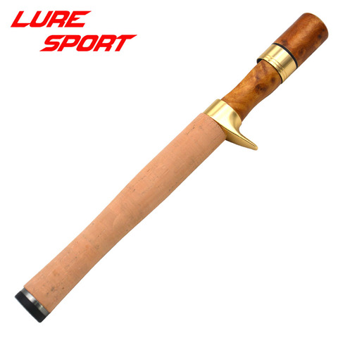 LureSport Burl wood Aluminum reel seat Cork Grip Butt Set Rod Building Component DIY Accessory ► Photo 1/6