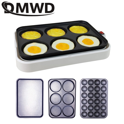 DMWD Electric Roasted Egg Hamburger Machine Red Beans Cake Pie Teppanyaki Grill Pancake Crepe Maker Steak Omelette Frying Pan EU ► Photo 1/6