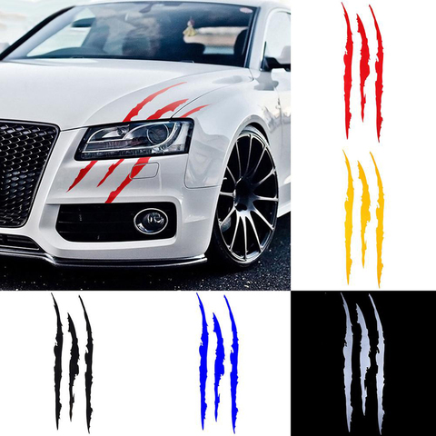 Auto Car Sticker Reflective Monster Claw Scratch Stripe Marks Headlight Decal Car Stickers ► Photo 1/6