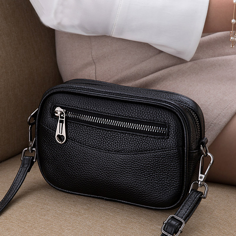 Fashion Small Crossbody Bags For Women Genuine Leather Ladies Shoulder Messenger Bag Female Handbags Evening Purse Phone Bag ► Photo 1/6