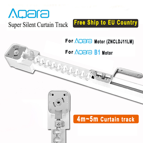 4m~5m Customizable Super Quite Curtain Track For Aqara motor,Electric Curtain rail for Aqara B1 motor for Smart Home ► Photo 1/6
