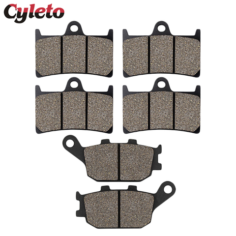 Cyleto Motorcycle Front Rear Brake Pads for Yamaha FZ6 FZ8 Fazer 8 YZF600 R6 YZF R6S Naked FZ1 Fazer FZS 1000 YZF R1 MT07 MT09 ► Photo 1/6