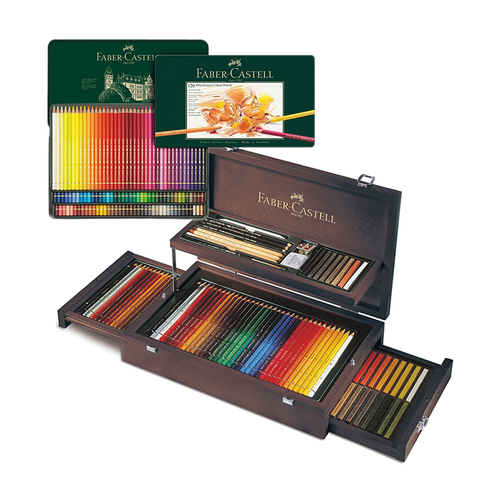 Unboxing Faber Castell Polychromos Colored Pencils, 120 Pencils Set, Faber Castell