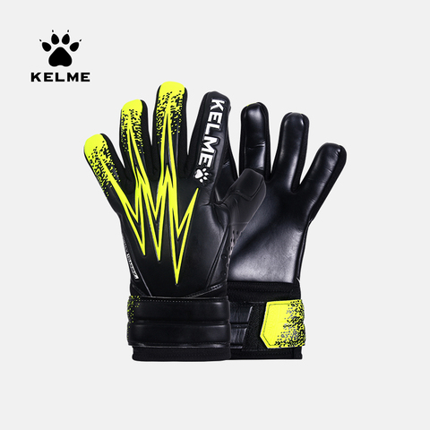 KELME Kids Men Goalie Soccer Goalkeeper Gloves Thicken Full Latex Foam Professional Training Football Gloves 5 Finger Save Guard ► Photo 1/6