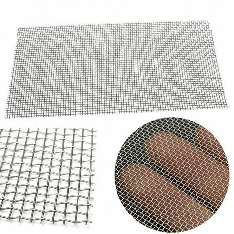 Stainless Steel 5/8/20/30/40 Mesh Woven Cloth Screen Wire Filter Sheet 6x12'' ► Photo 1/6