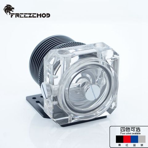 FREEZEMOD water cooler domestic imported D5 pump transparent cover kit supports OD60MM water tank. PJ-D5BGTZ ► Photo 1/4