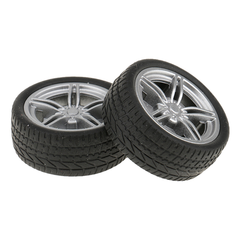 2pcs 40mm Simulation Rubber Wheel Tire Wheel Toy Model DIY RC Spare Parts 35 Remote Control Toys RC Car Parts Accessory ► Photo 1/6