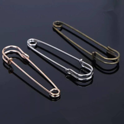 20pcs 38/45/50/55/60/65/70/75/80/100mm Strong Blanket Safety Pins Large Heavy Safety Pin for DIY Brooch Craft Jewelry Fingding ► Photo 1/6