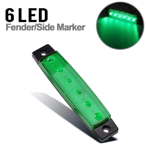 6 LED Auto Car LED Side Clearance Lamp Tail Reverse Turn Signal Light Truck Trailer Lorry UTE Warning Fog Parking Lighting Bar ► Photo 1/1