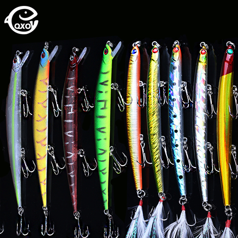 QXO minnow fishing lures jig metal wobbler hard goods for fishing wobble surface lure jigging materials wobbler lure swimbait ► Photo 1/6