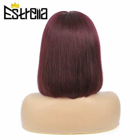 Bone Straight Short Bob Wigs For Women Human Hair Peruvian Remy Colored Human Hair Wigs Pre-plucked With Baby Hair 150% Density ► Photo 1/1