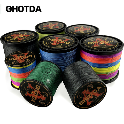 GHOTDA Fishing Line 8 Strands 500M 300M 100M PE Braided Multifilament Fishing Line Rope peche carpe Wire ► Photo 1/6