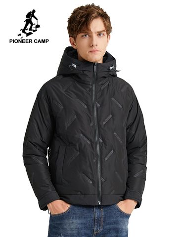 Pioneer Camp  2022 New Winter Men's Light Down Jackets Warm Thick Hooded Winter Coat High Quality Men's Clothes AYR905037 ► Photo 1/6