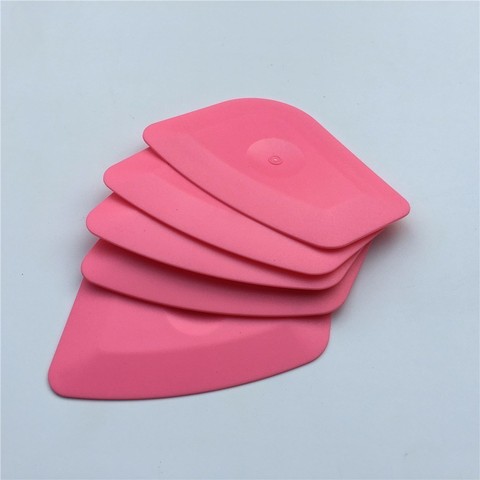 5pcs/Lot Foil Squeegee Vinyl Film Car Wrap Auto Home Office Car Film Sticker Install Cleaning Pink Scraper Window Tints Tool ► Photo 1/6