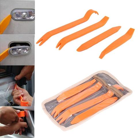 4Pcs Auto Car Radio Panel Door Clip Panel Trim Dash Audio Removal Kit Repair Hand Cockpit Pry Tool Accessories ► Photo 1/6