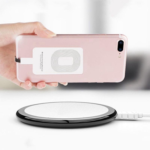 FLOVEME Qi Wireless Charger Receiver Micro USB Type C For iPhone 5W Wireless Charger Receiver Adapter For Samsung A50 A70 A40 ► Photo 1/6