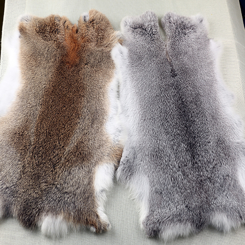 Nature Real Genuine Rabbit Fur Sale By Whole Piece Fluffy Rabbit Leather Fur Home Decoration Clothing Accessories High Quality ► Photo 1/6