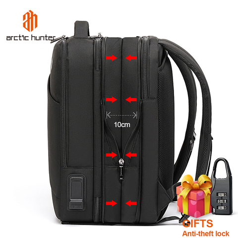 ARCTIC HUNTER Man Backpack Fit 15.6 inch Laptop USB Recharging Multi-layer High capacity Travel Male Bag backpacks double eleven ► Photo 1/6